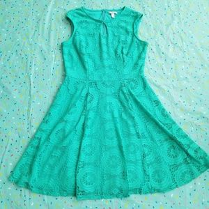 Dana Buchman teal dress